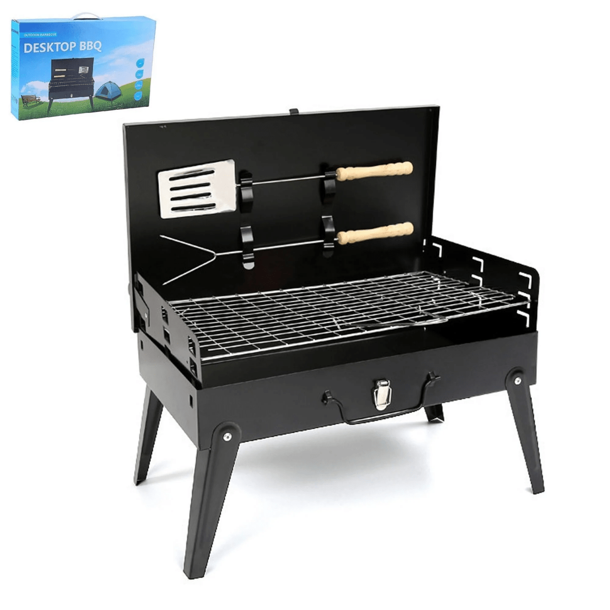 BowLift | Folding Steel Grill for Mobile BBQ & Spontaneous Grilling Fun