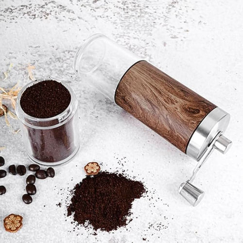 BowLift | Portable wooden coffee mill for coffee and spices