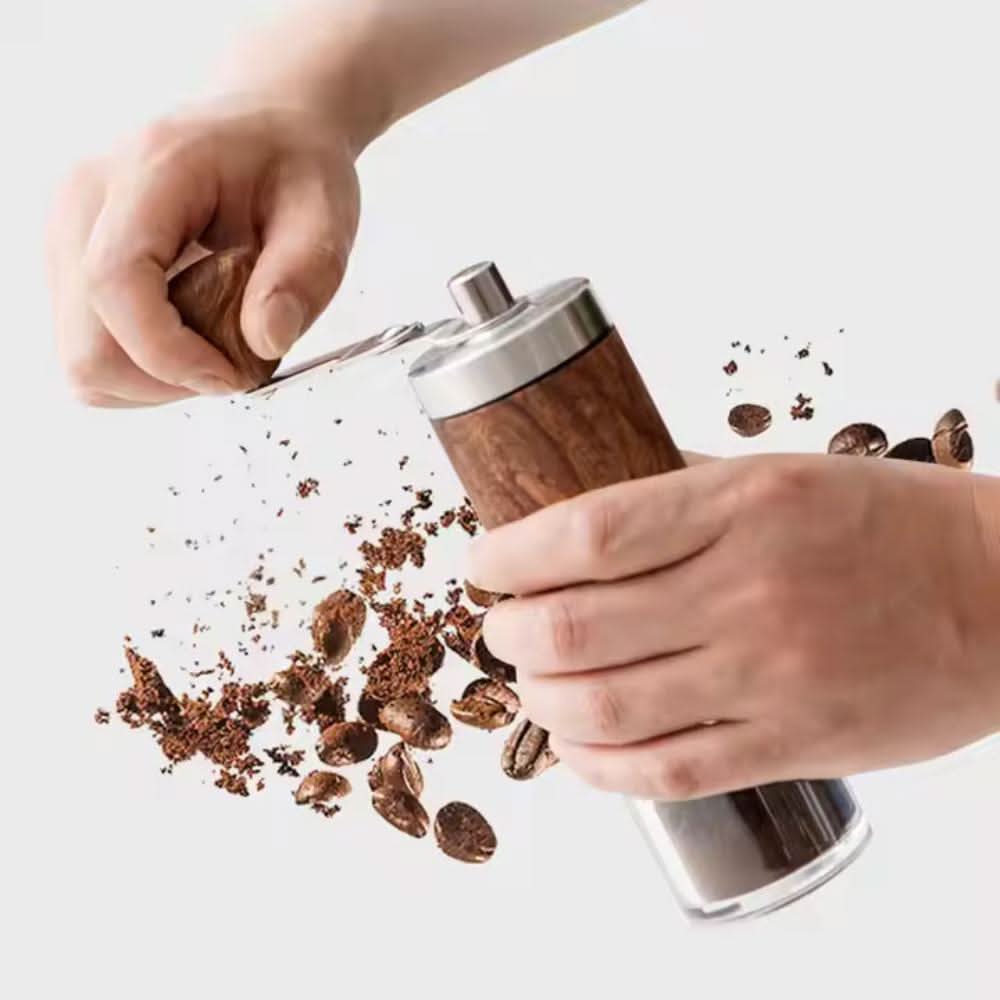 BowLift | Portable wooden coffee mill for coffee and spices