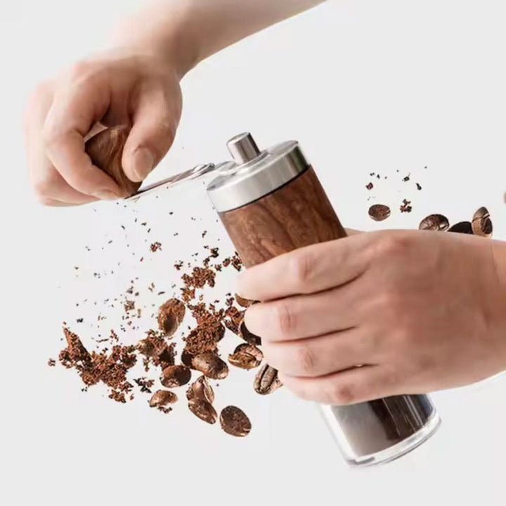 BowLift | Portable wooden coffee mill for coffee and spices