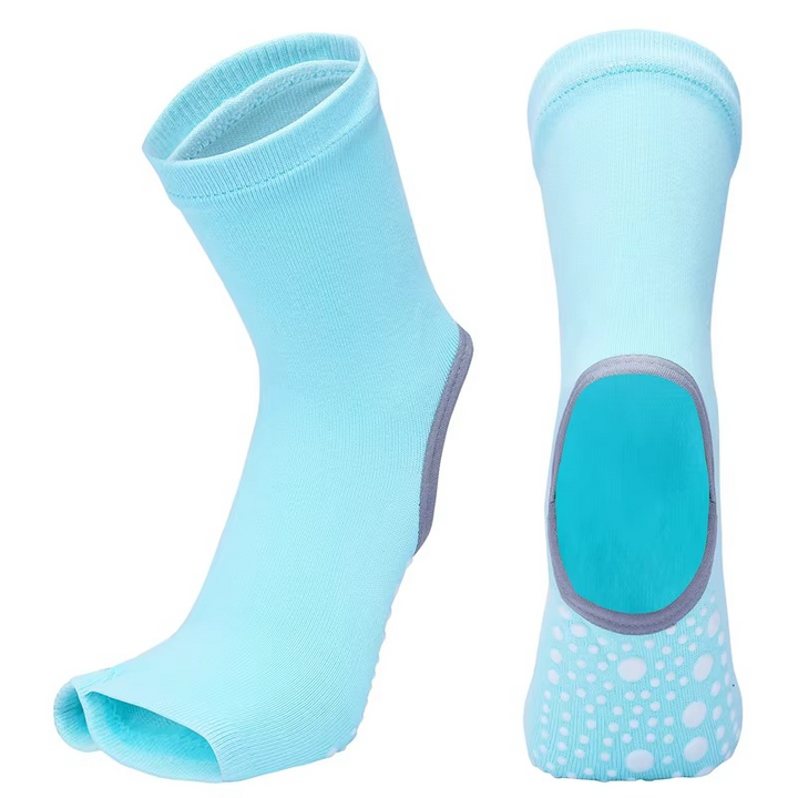 BowLift | Non Slip Quick Dry Yoga and Pilates Socks for Women Cotton Blend With Silicone Grip