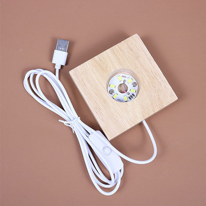 3D Crystal Cube Moon Nightlight | Bowlift