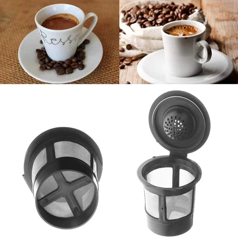 BowLift | 3-Pack Reusable Stainless Steel Coffee Filter Pods with Spoon for 1.0 and 2.0 Brewers