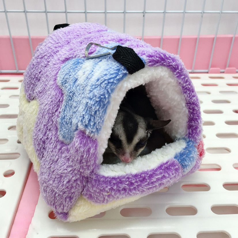 Soft Hamster House with Hammock Bowlift
