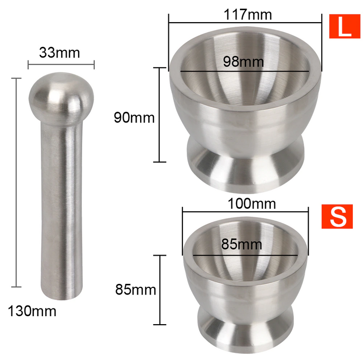 BowLift | Anti-Splash Stainless Steel Herbs Crusher