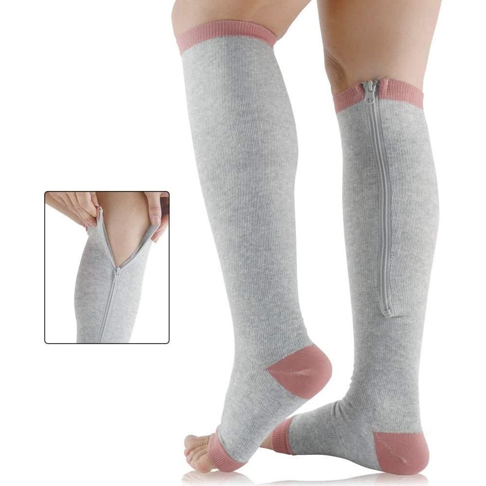 BowLift | support stockings with zip for comfortable compression & easy handling