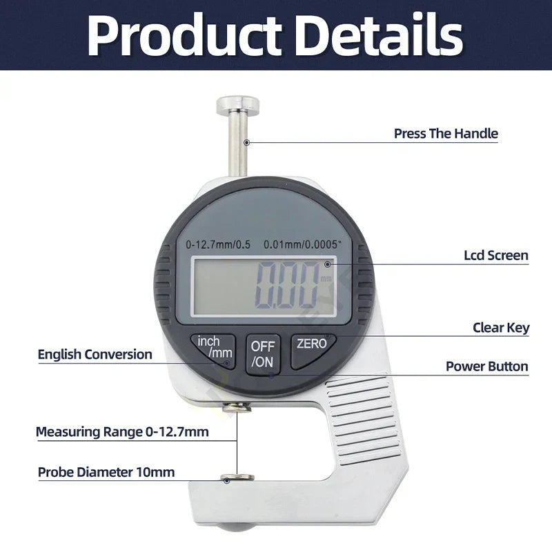 BowLift | High-Sensitivity Digital Thickness Measuring Tool