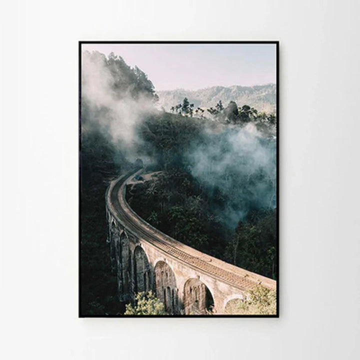 Mountain Lake Wilderness Landscape Wall Art Fine Art Canvas Prints Posters Pictures Of Calm For Living Room Dining Room Decor | Bowlift