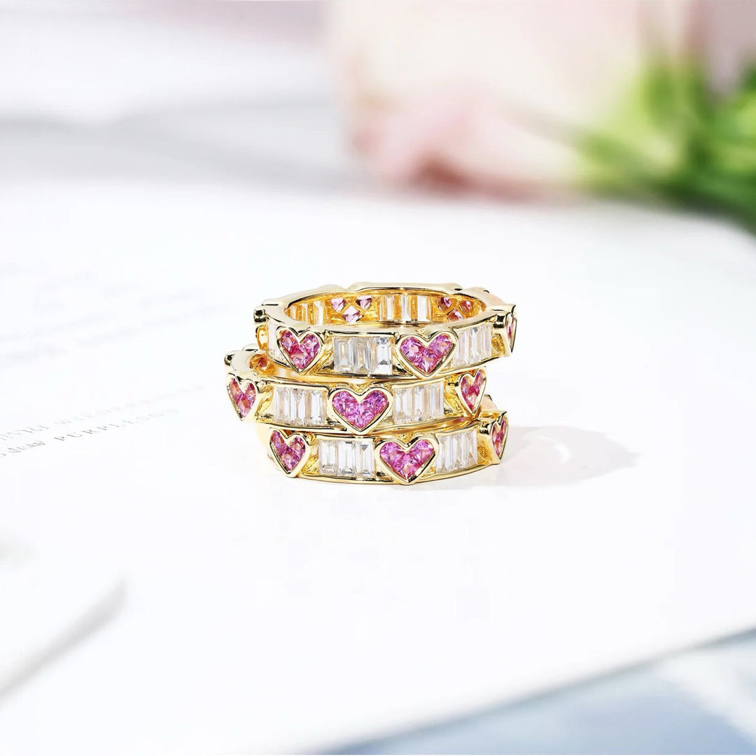 BowLift | Classy Heart Wrap Baguette Diamond Ring