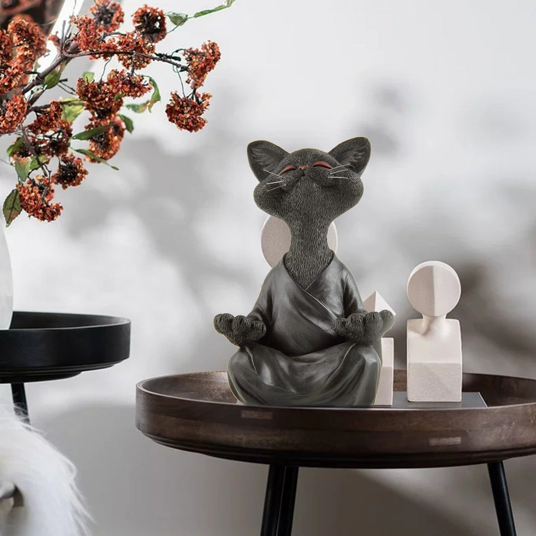 Whimsical Buddha Cat Figurine | Bowlift