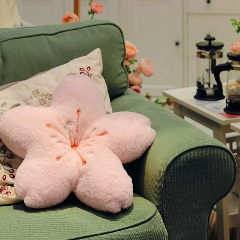 Colorful Cherry Flower Seat Cushion Pillow | Bowlift