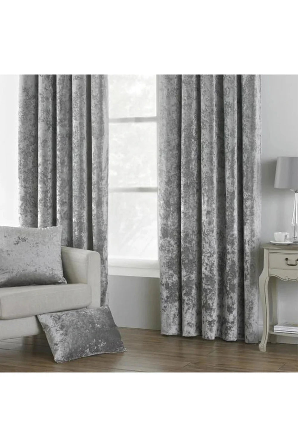 gray velvet pillowcase | Bowlift