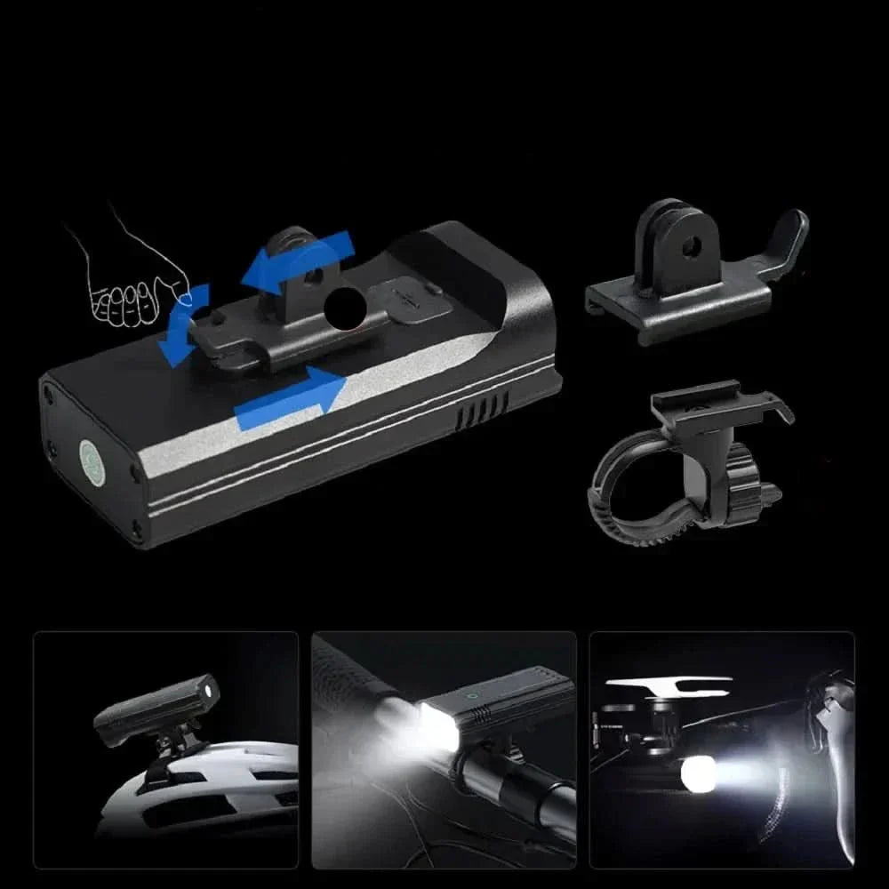 BowLift | LuminoRide Power Beam – Ultra-bright bicycle lamp with 5000 lumens & 10000-mAh battery