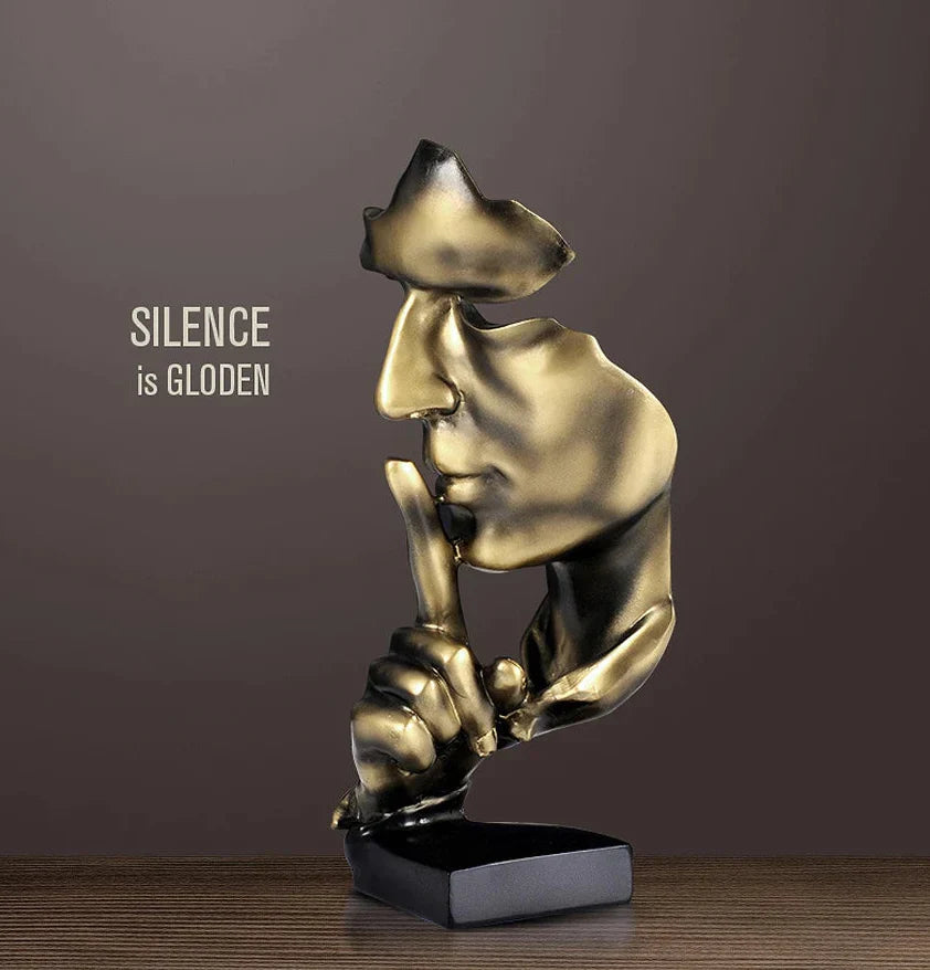 Silent Thinker Abstract Face Home Decor | Bowlift
