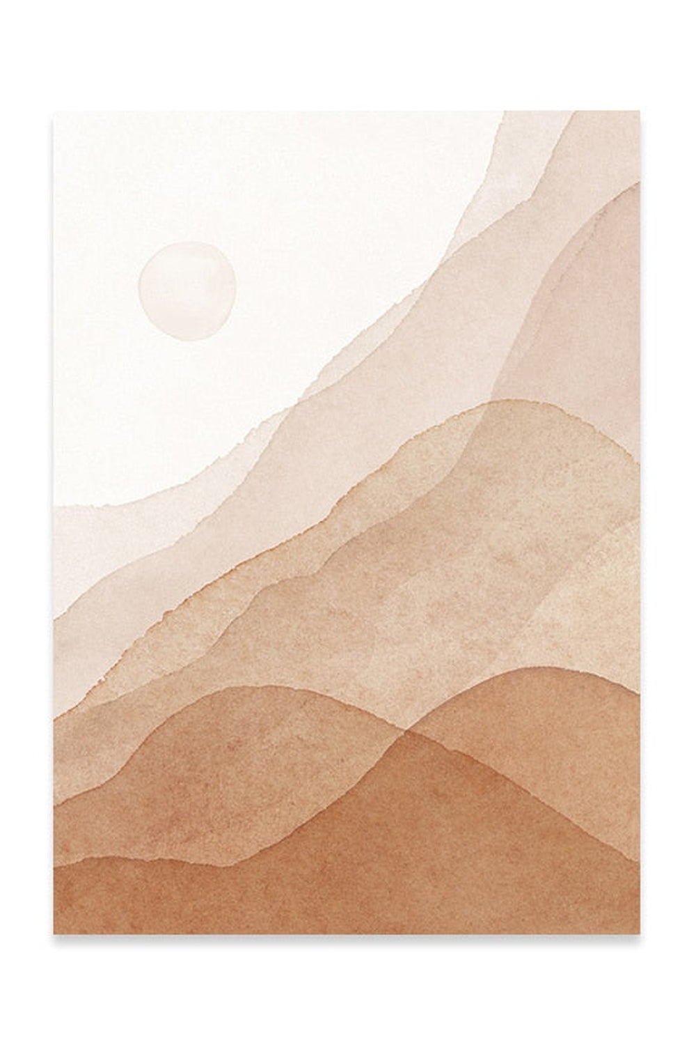 Academia Beige Landscape Canvas | Bowlift