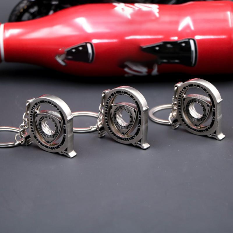 Spinning Rotor Metal Keychain | Bowlift