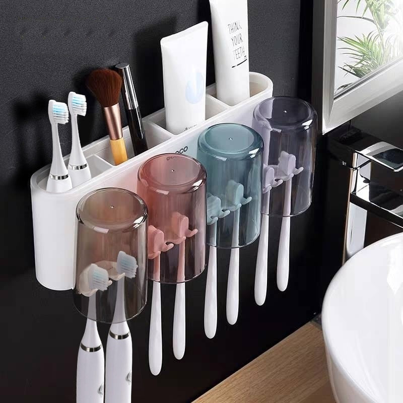 BowLift | Universal Bathroom Organizer Multifunctional Toothbrush Holder