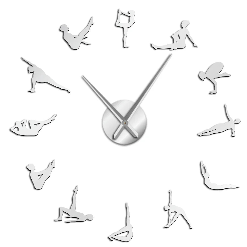 BowLift | Pilates Poses DIY Wall Clock