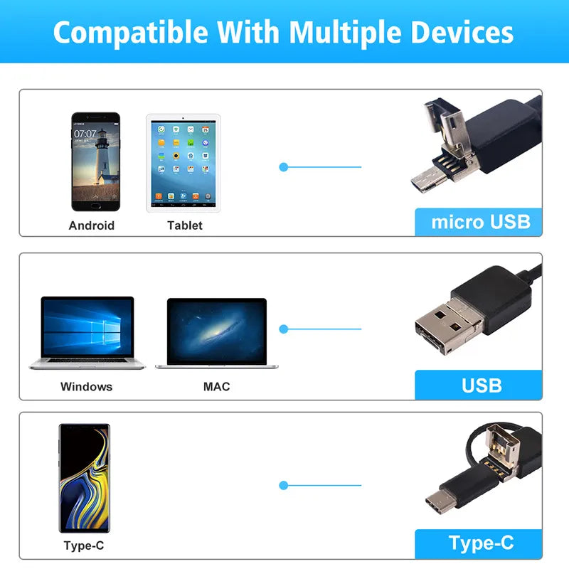BowLift | USB Endoscope Waterproof Inspection Camera