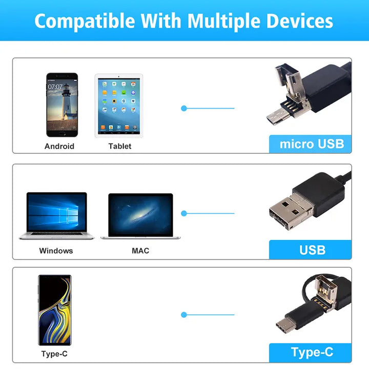 BowLift | USB Endoscope Waterproof Inspection Camera