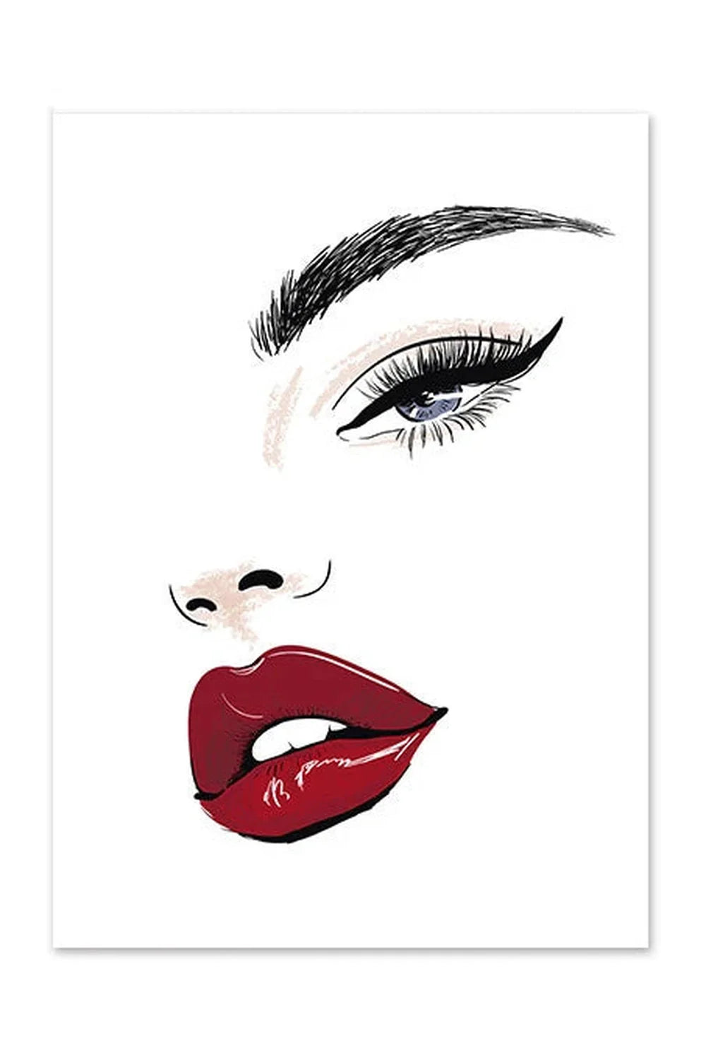 Lips canvas poster | Bowlift