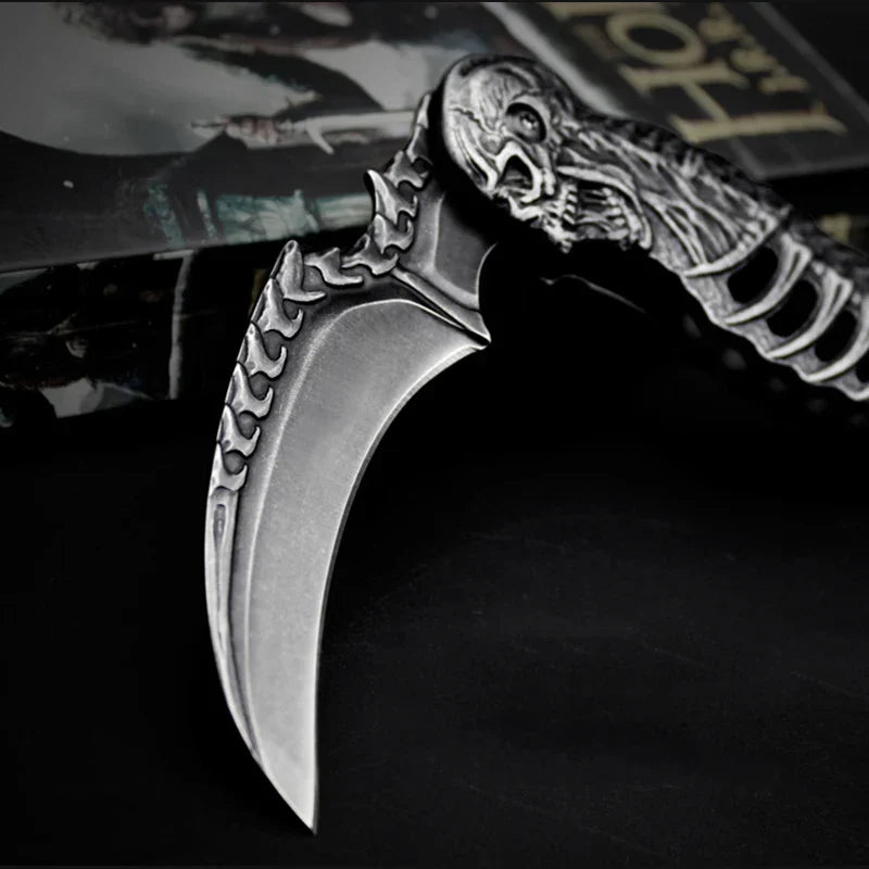 Tactical Nigh Skull Foldable Pocket Knife | Bowlift
