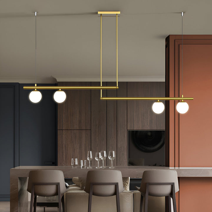 BowLift | Nordic Glass Linear Luxury Pendant Lamp