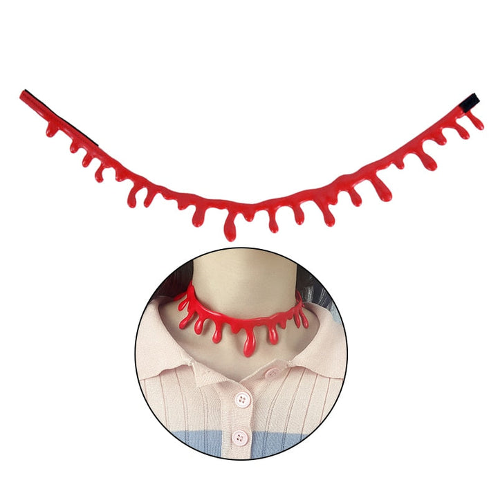 BowLift | Fake Blood Drip Halloween Necklaces
