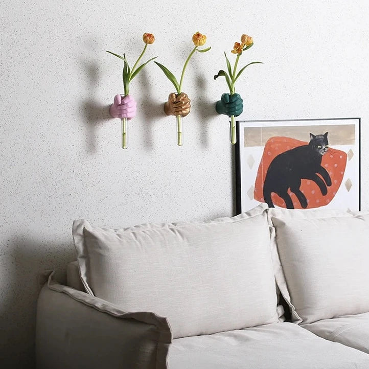 Flower Grab Wall Vase | Bowlift