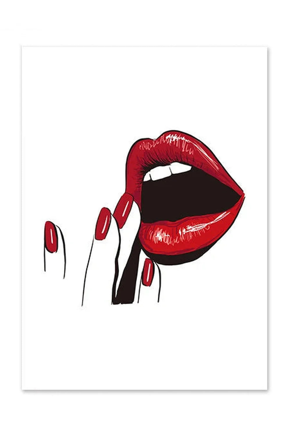 Lips canvas poster | Bowlift