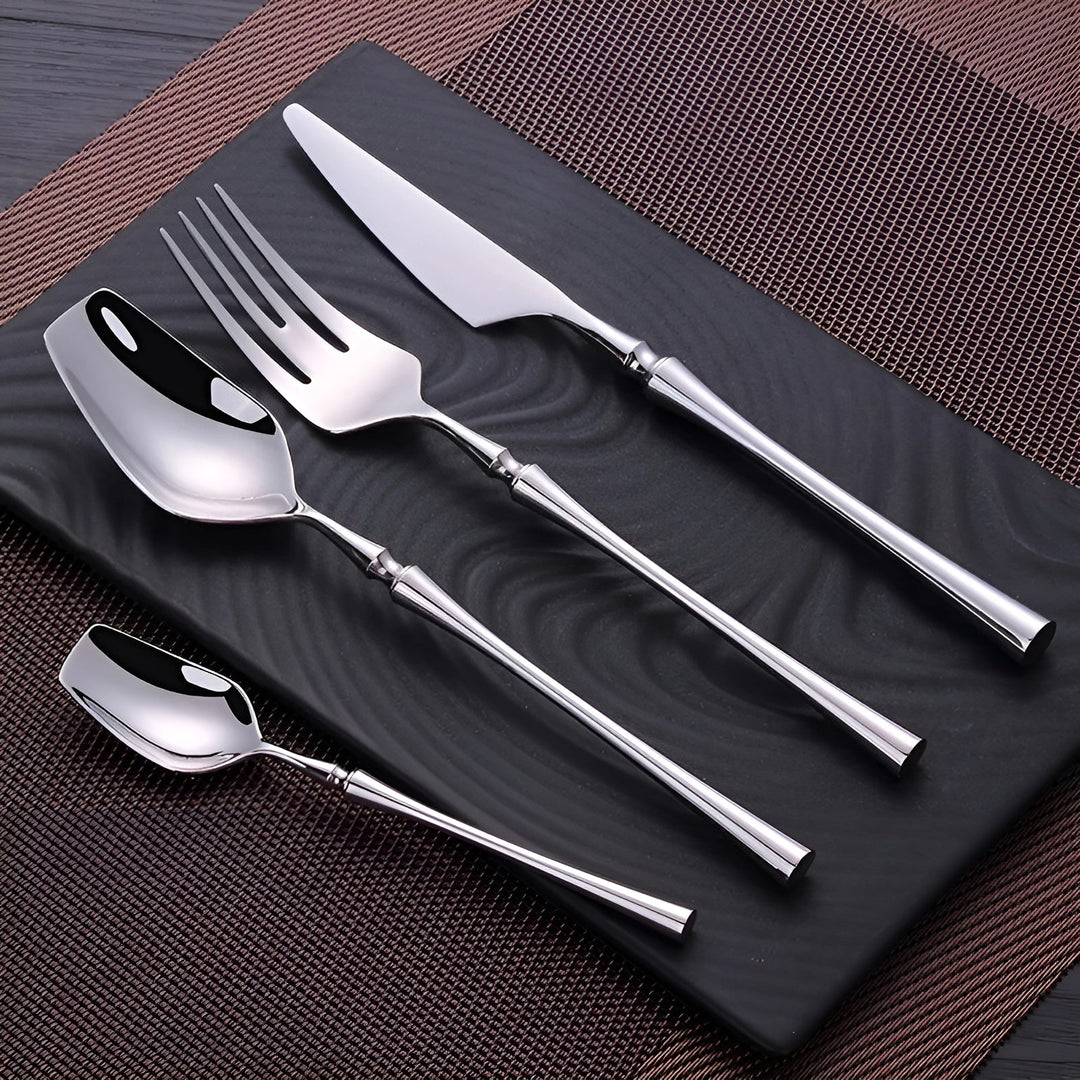 Cutlery set made of stainless steel – DuraBowlifte and Elegant | Perfect for everyday & guests | Bowlift