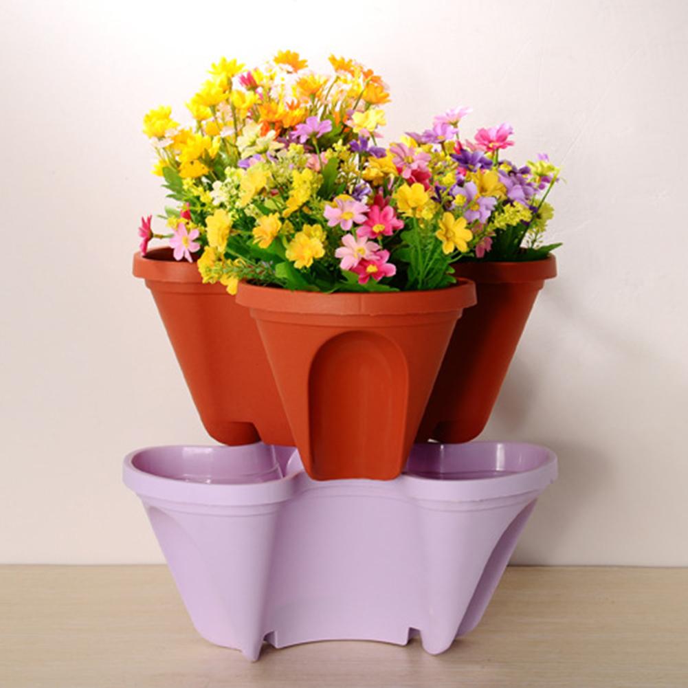 BowLift | Stackable Plant Tower for Herbs and Vegetables – Vertical Garden Plant Pots for Indoor and Outdoor