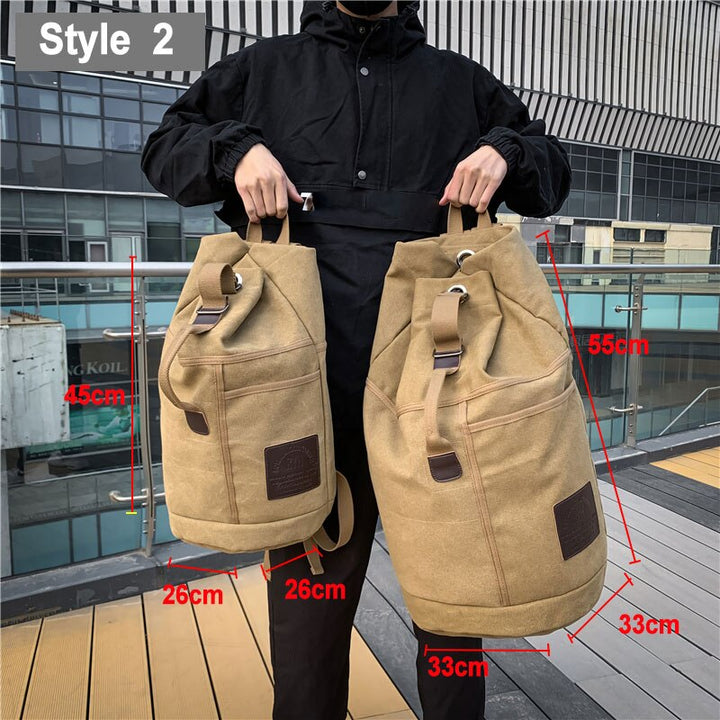 BowLift | Nomad Friendly Canvas Bucket Bag Backpack