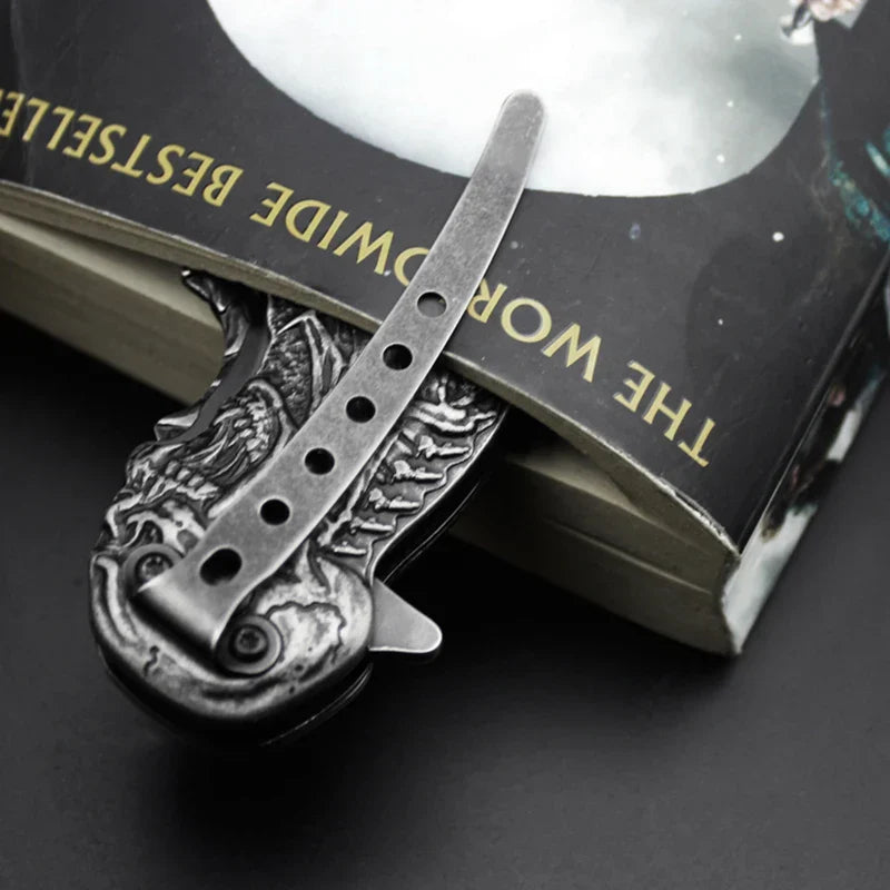 Tactical Nigh Skull Foldable Pocket Knife | Bowlift