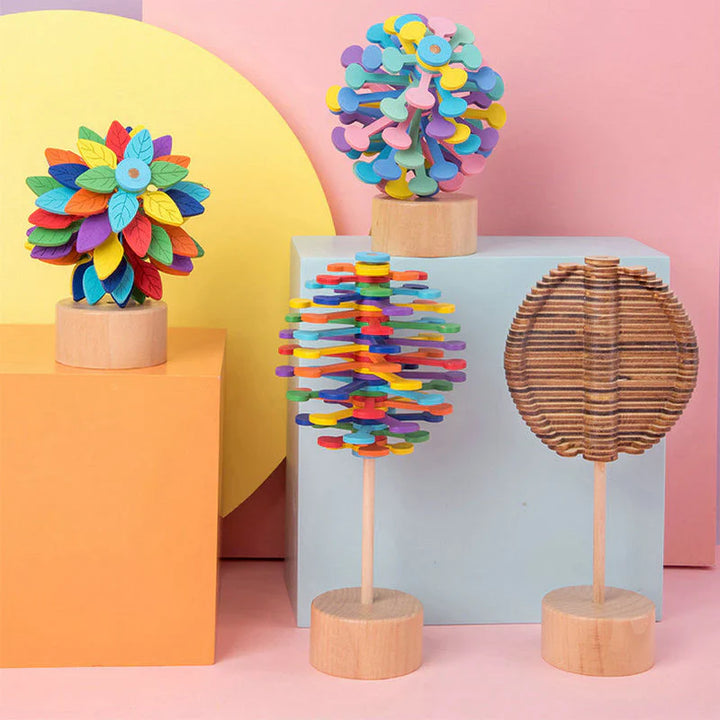 BowLift | Wooden Spinner Toy - Relaxation and Focus Enhancer