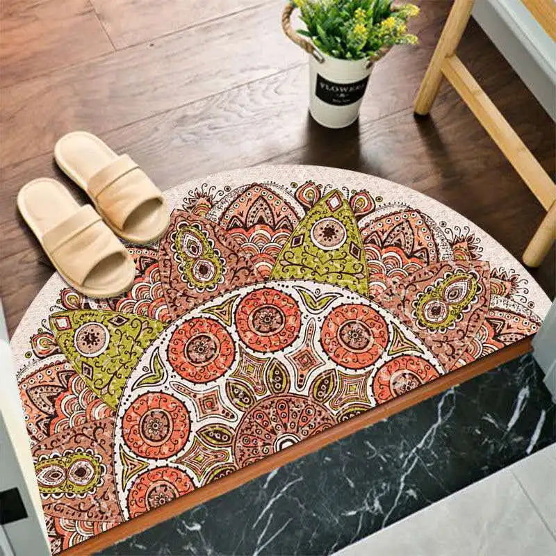 BowLift | Bohemian non-slip semicircular doormat