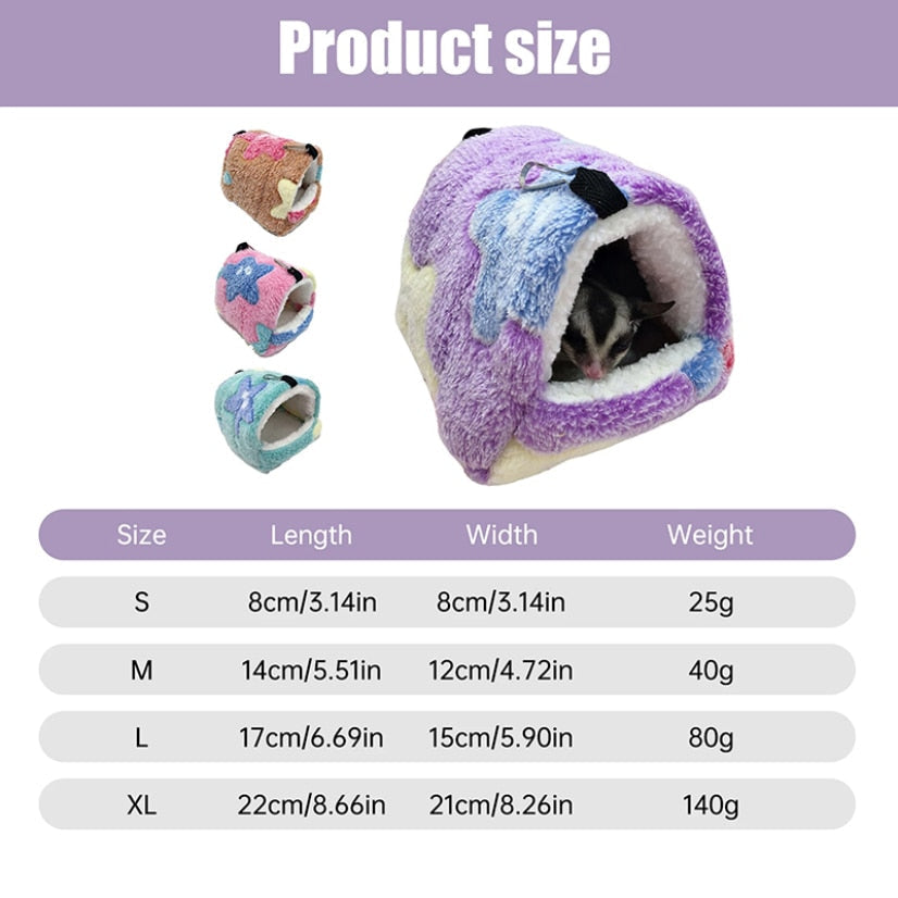 Soft Hamster House with Hammock Bowlift