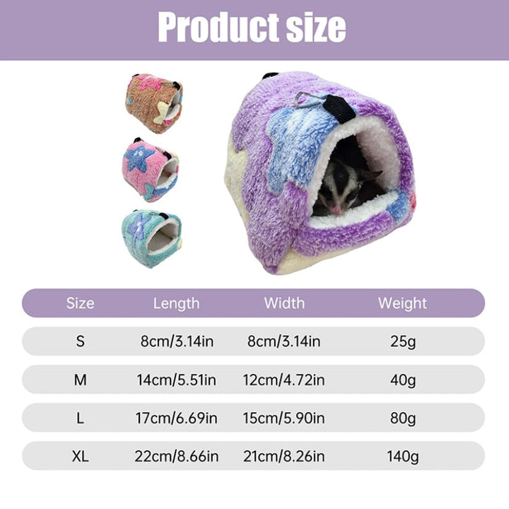Soft Hamster House with Hammock Bowlift