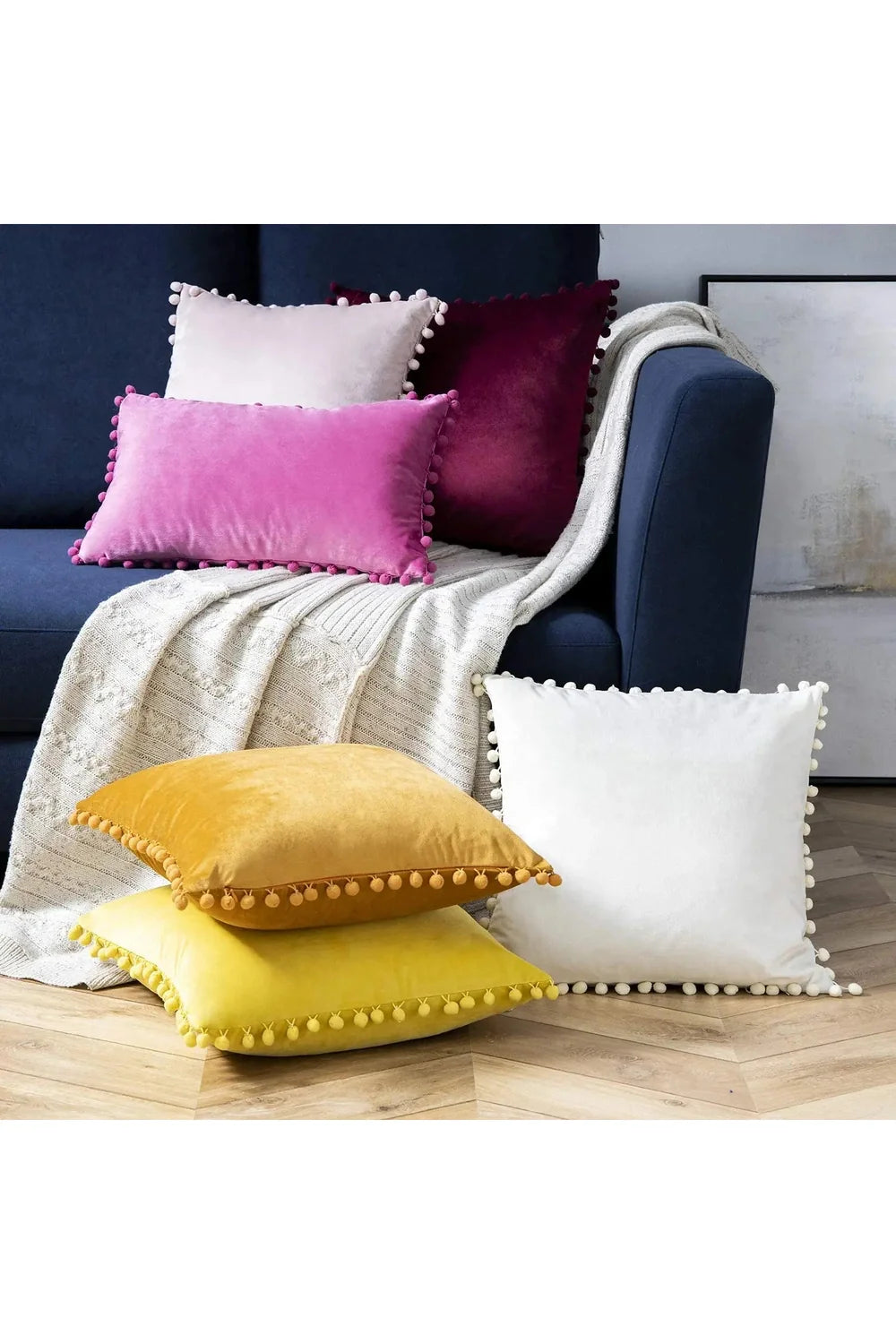 Velvet Square Cushion Cover | Bowlift