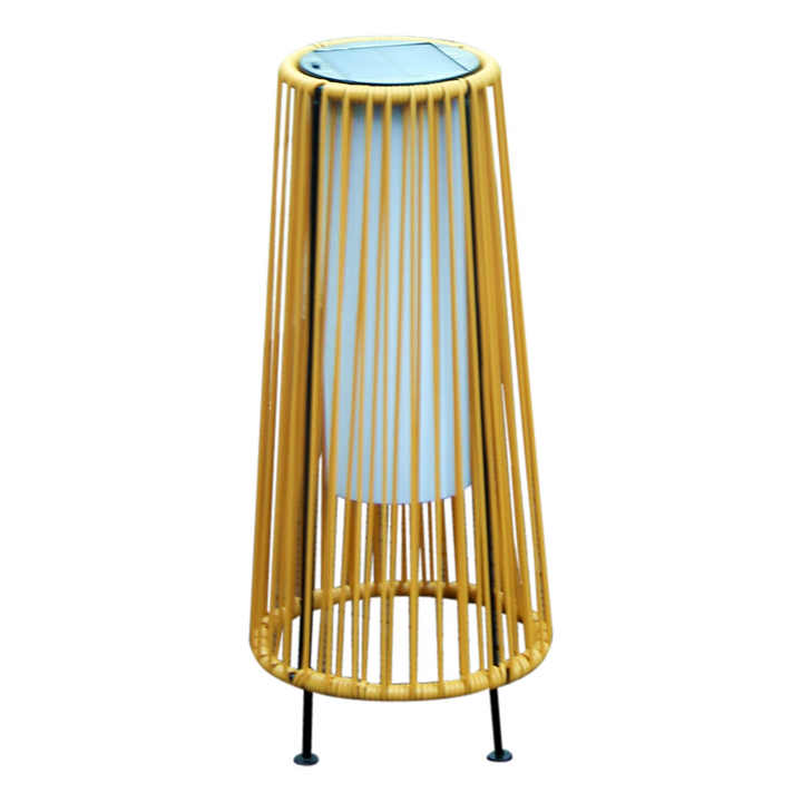 BowLift | Solar LED Rattan Lantern – Large Outdoor Lighting in Oval Design for Garden and Terrace