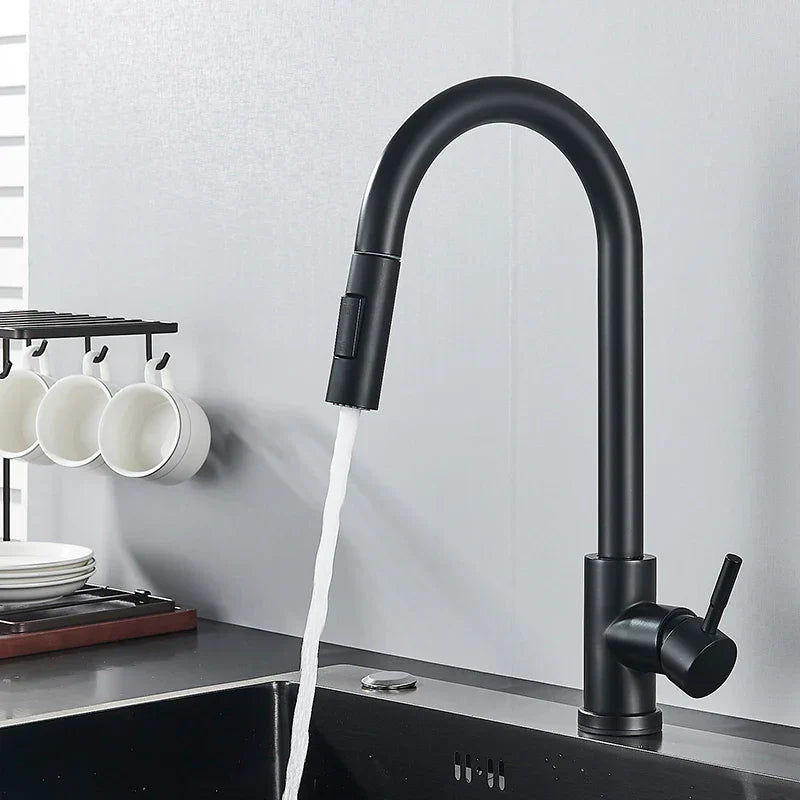BowLift | Practical and Elegant Kitchen Faucet with Pull-Out Function
