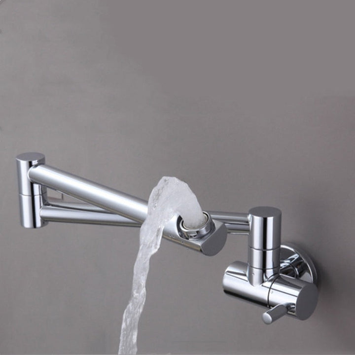 BowLift | Wall-Mounted Folding Chrome Pot Filler Faucet