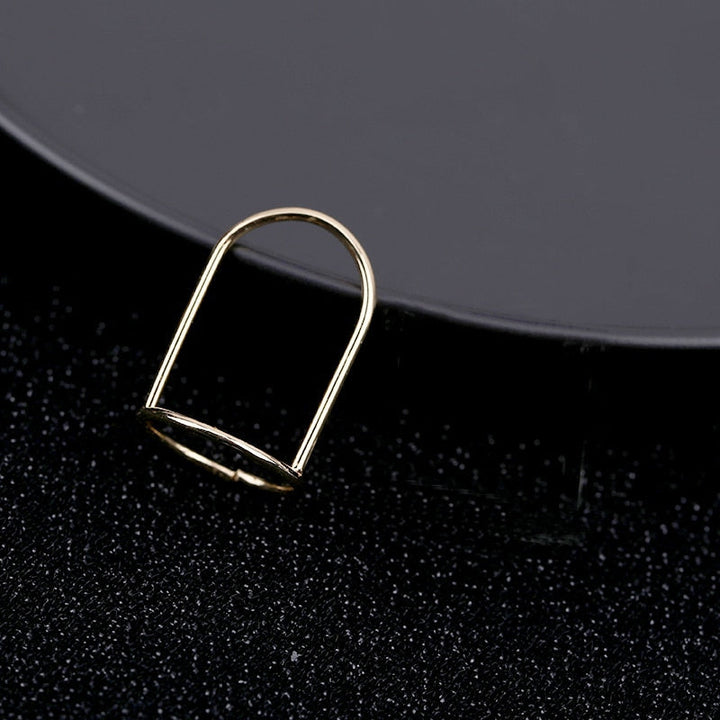 BowLift | Sleek Line Gothic Metal Thin Nail Rings