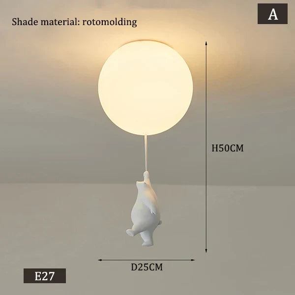 Hanging Bears Balloons Lamp | Bowlift
