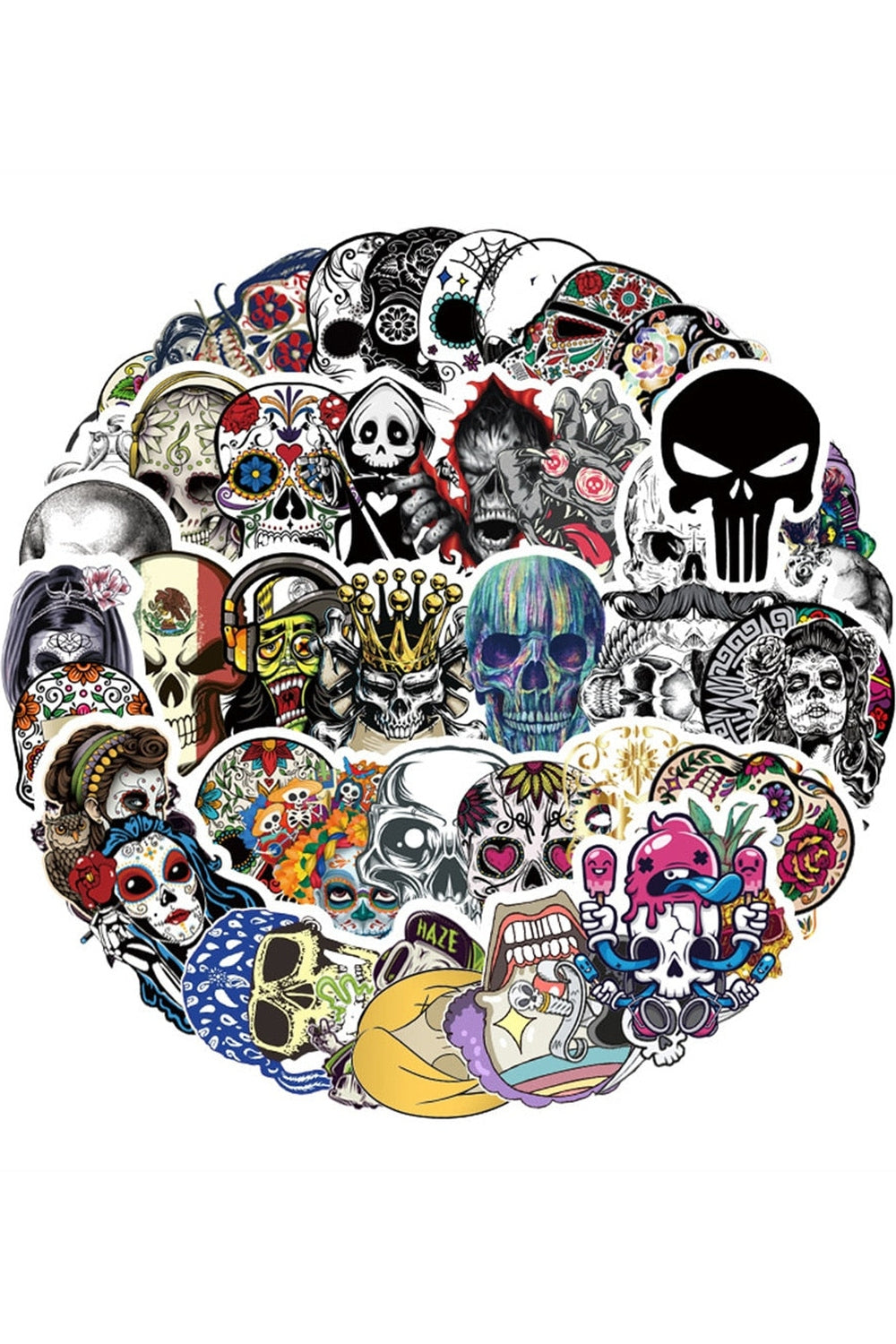 Skull Scrapbooking Stickers | Bowlift