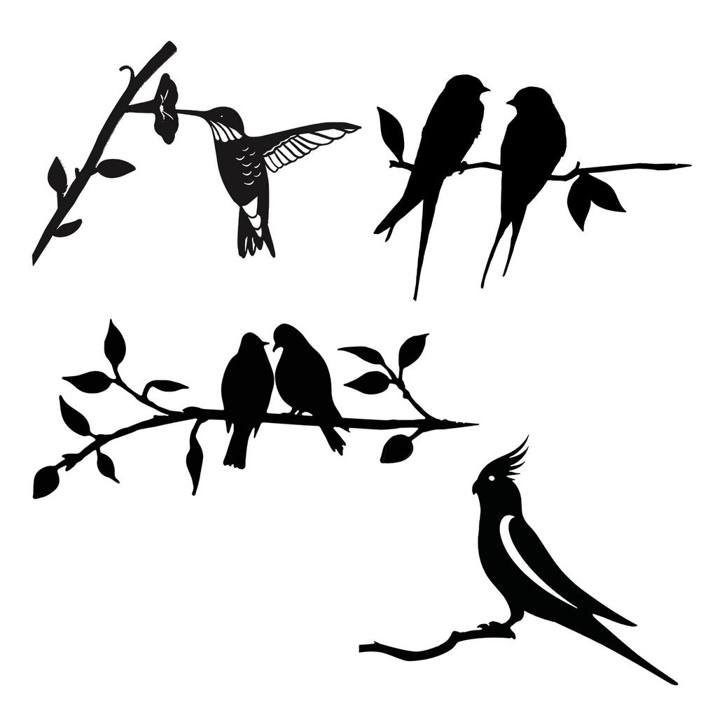 BowLift | Eindhoven Garden Decor | Metal Bird Silhouette - Art In The Backyard