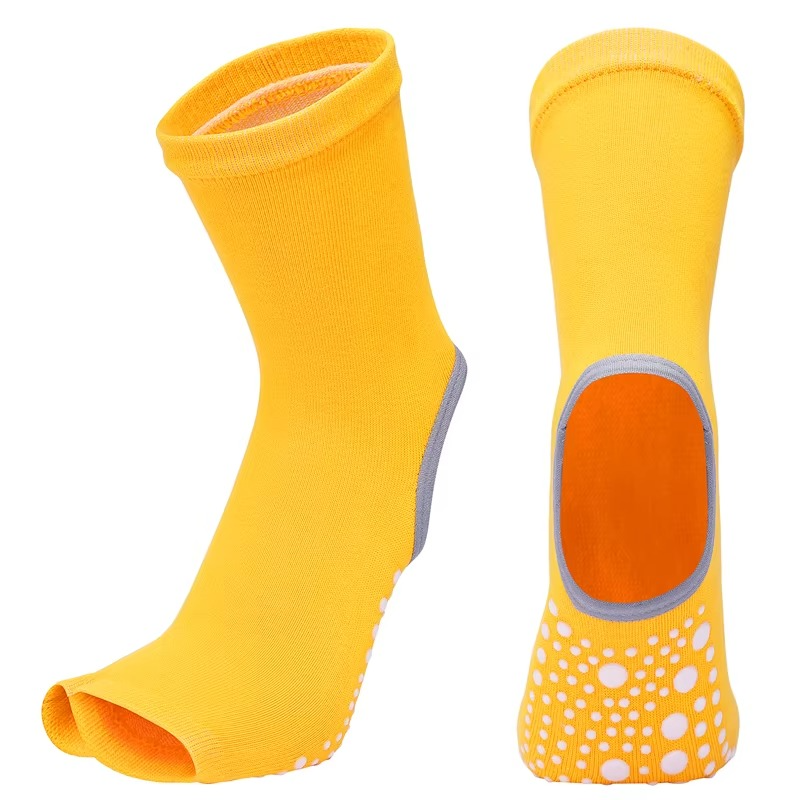 BowLift | Non Slip Quick Dry Yoga and Pilates Socks for Women Cotton Blend With Silicone Grip