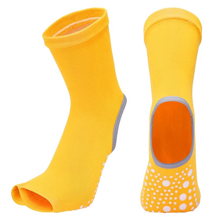 BowLift | Non Slip Quick Dry Yoga and Pilates Socks for Women Cotton Blend With Silicone Grip