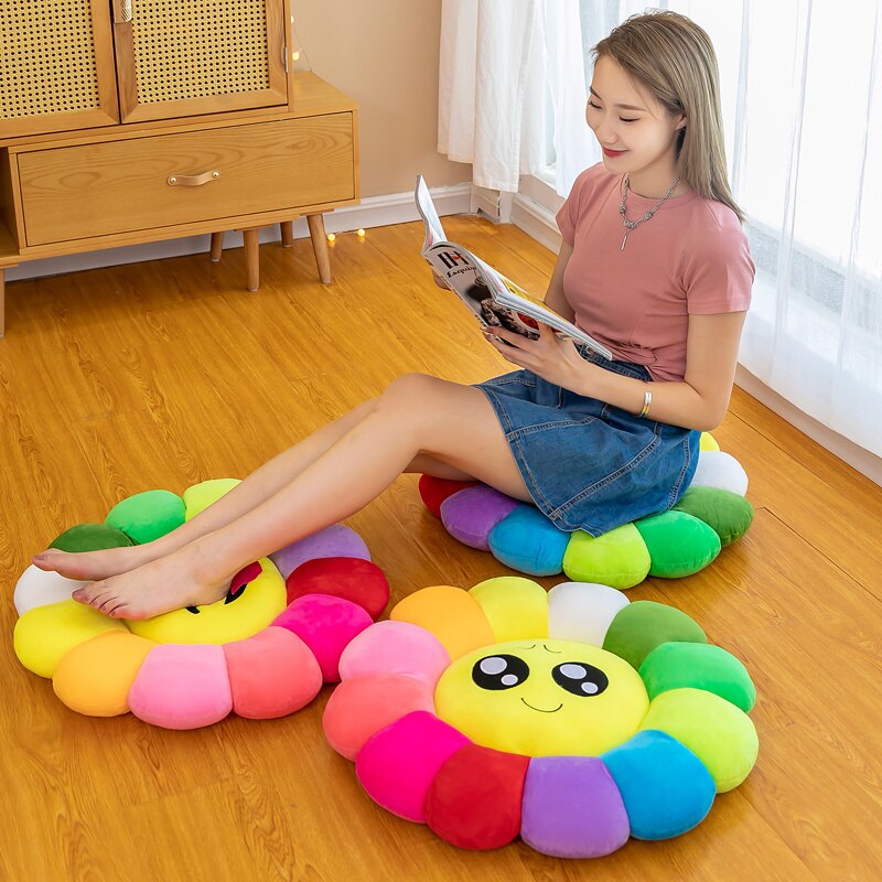 BowLift | Colorful Sunflower Plush Comfy Seat Cushion