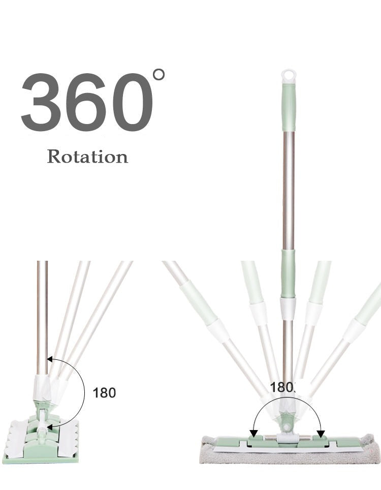 360 Degree Telescopic Large  Flat Mop | Bowlift